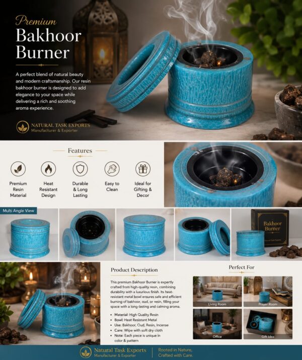 Premium Resin Small Bakhoor Burner